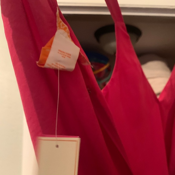 NWT A hot pink & solid Blk jumpsuit SZ 14/16 - Picture 1 of 5